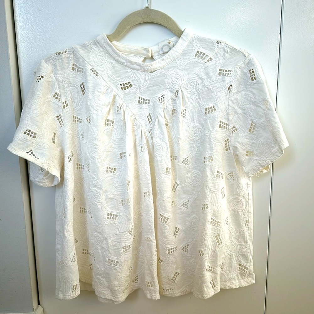 Akemi + Kin Eyelet Blouse